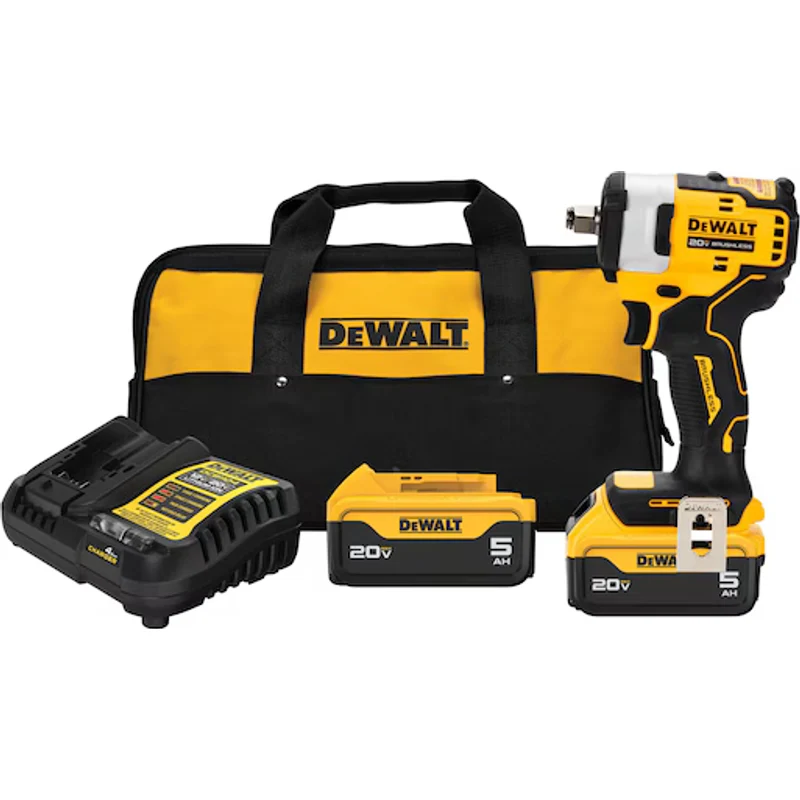 DeWalt 20V MAX* 1/2 In. Cordless Impact Wrench with Hog Ring Anvil Kit DCF911P2