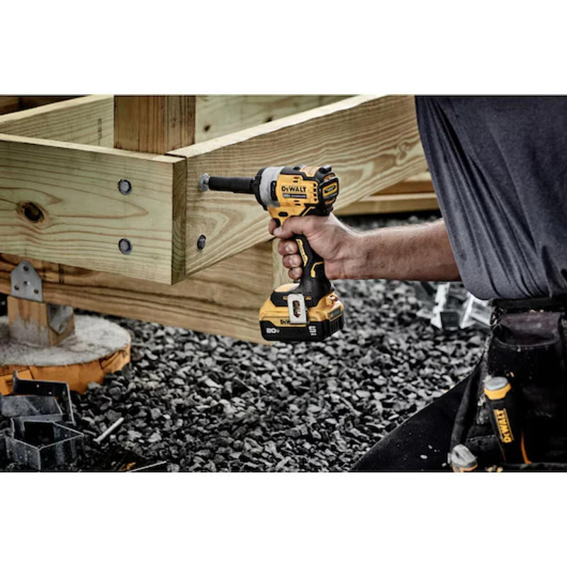 DeWalt 20V MAX* 1/2 In. Cordless Impact Wrench with Hog Ring Anvil Kit DCF911P2 - Image 2
