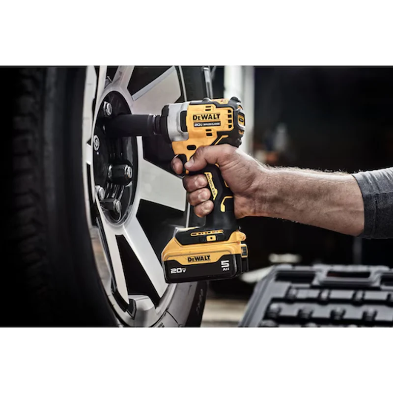 DeWalt 20V MAX* 1/2 In. Cordless Impact Wrench with Hog Ring Anvil Kit DCF911P2 - Image 5