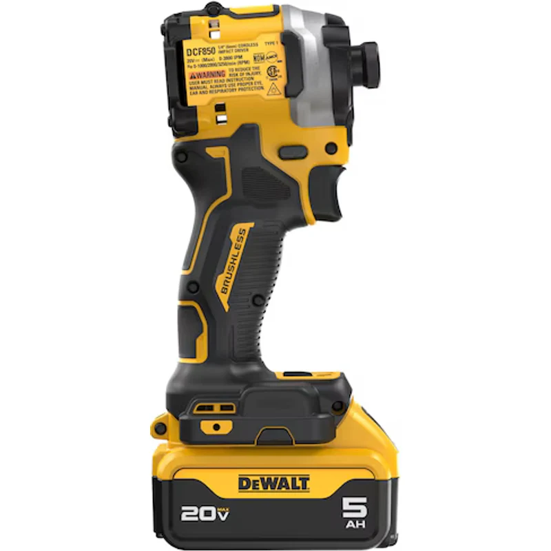 DeWalt 20V MAX* Atomic Brushless Cordless 3-speed 1/4 In. Impact Driver Kit DCF850P1 - Image 5