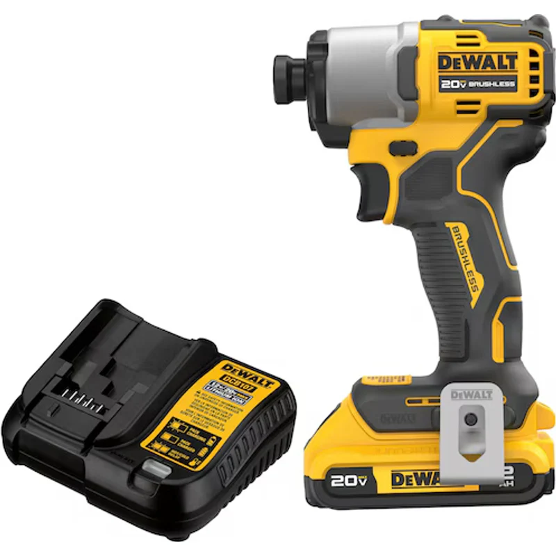 DeWalt 20V MAX* Brushless Cordless 1/4 In. Impact Driver Kit DCF840D1