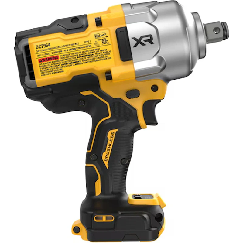 DeWalt 20V MAX* XR® Brushless Cordless 3/4 In. High Torque Impact Wrench With Hog Ring Anvil (Tool Only) DCF964B - Image 4