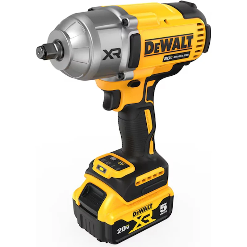 DeWalt 20V MAX* XR 1/2 In. High Torque Impact Wrench With Hog Ring Anvil Kit and (2) 5.0 Ah Batteries & Charger Kit DCF900P2 - Image 4