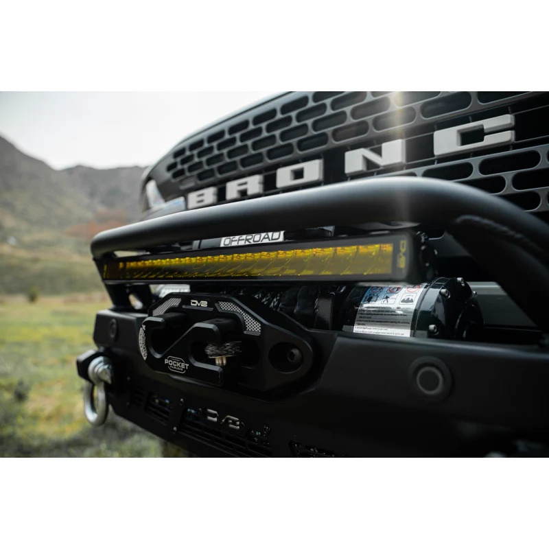 DV8 Offroad 20-Inch Elite Series Amber LED Light Bar Single Row Model BE20SW105W-A - Image 3