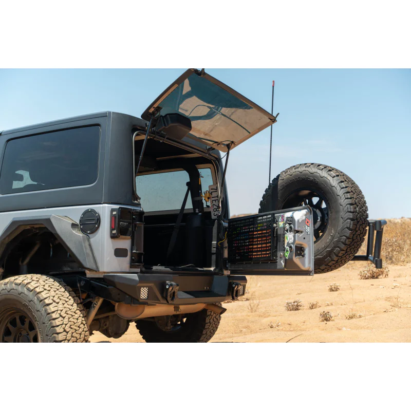 DV8 Offroad 2007-2018 Jeep Wrangler Body Mounted Tire Carrier Model TCJK-14 - Image 17