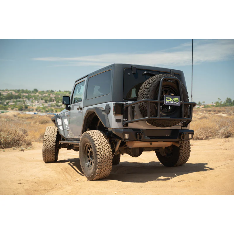DV8 Offroad 2007-2018 Jeep Wrangler Body Mounted Tire Carrier Model TCJK-14 - Image 7