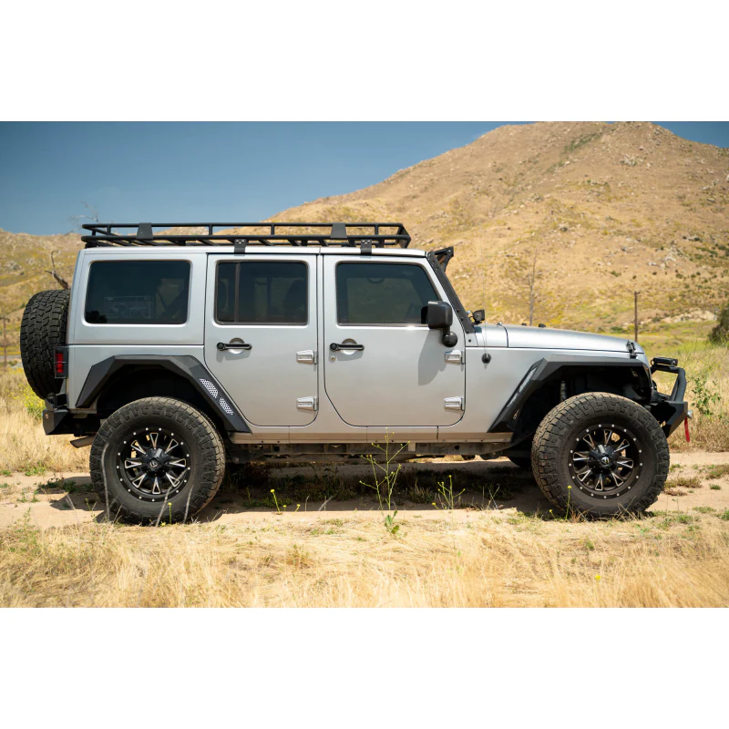 DV8 Offroad 2007-2018 Jeep Wrangler Front and Rear Fender Flares Model FDJK-09 - Image 8