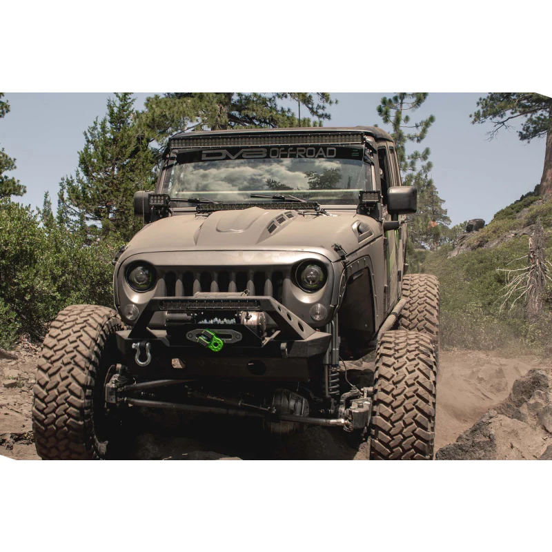 DV8 Offroad 2007-2018 Jeep Wrangler Heat Dispersion Hood Model HDMB07-02 - Image 13