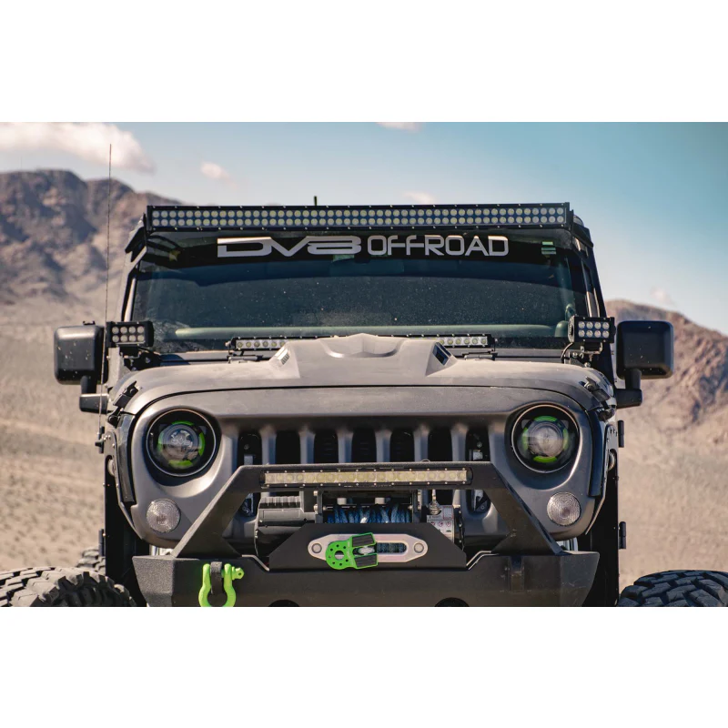 DV8 Offroad 2007-2018 Jeep Wrangler Heat Dispersion Hood Model HDMB07-02 - Image 14