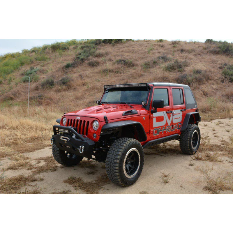 DV8 Offroad 2007-2018 Jeep Wrangler Heat Dispersion Hood Model HDMB07-02 - Image 2
