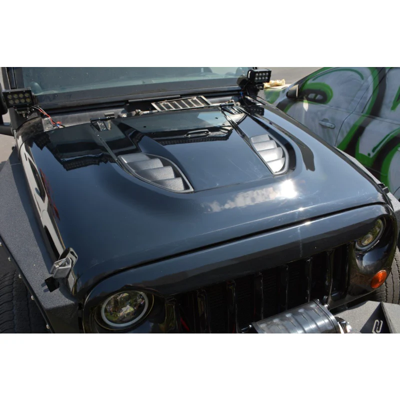 DV8 Offroad 2007-2018 Jeep Wrangler JK JKU 10Th Anniversary Hood Model HDMB07-TA - Image 8