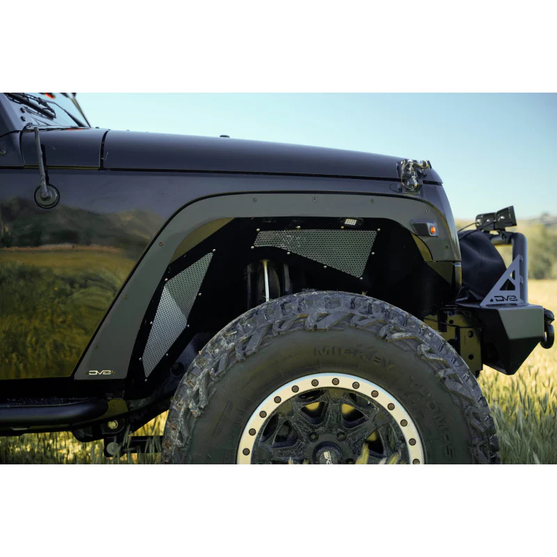 DV8 Offroad 2007-2018 Jeep Wrangler JK JKU Fender Flare Deletes Model FDJK-08 - Image 4