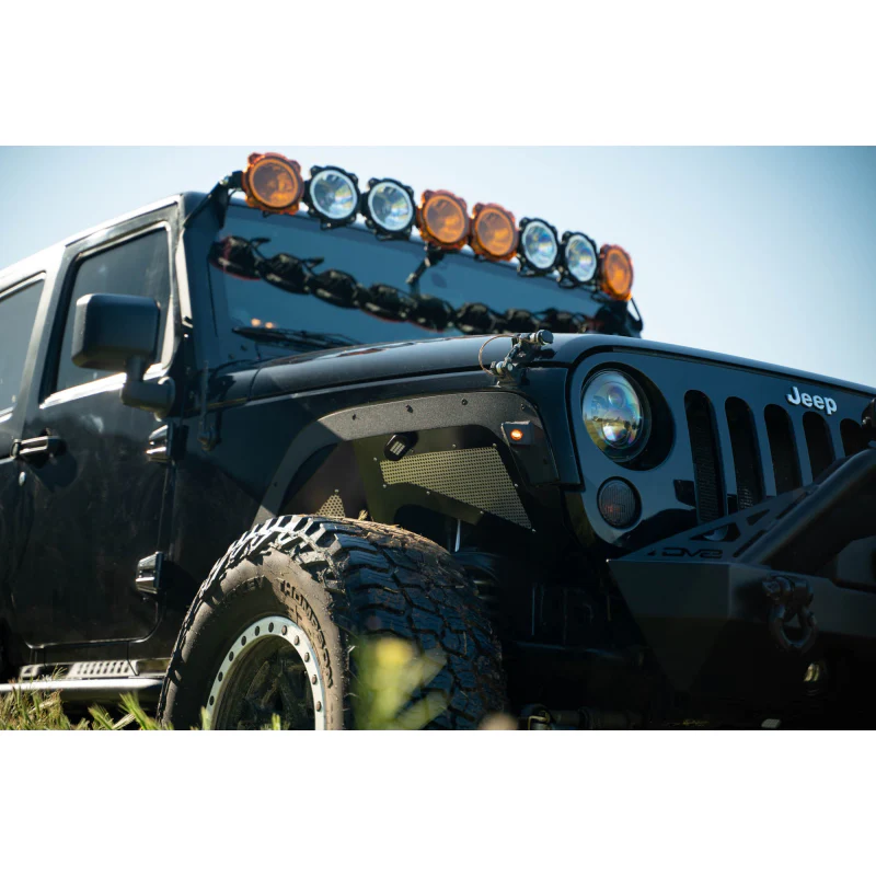 DV8 Offroad 2007-2018 Jeep Wrangler JK JKU Fender Flare Deletes Model FDJK-08 - Image 7