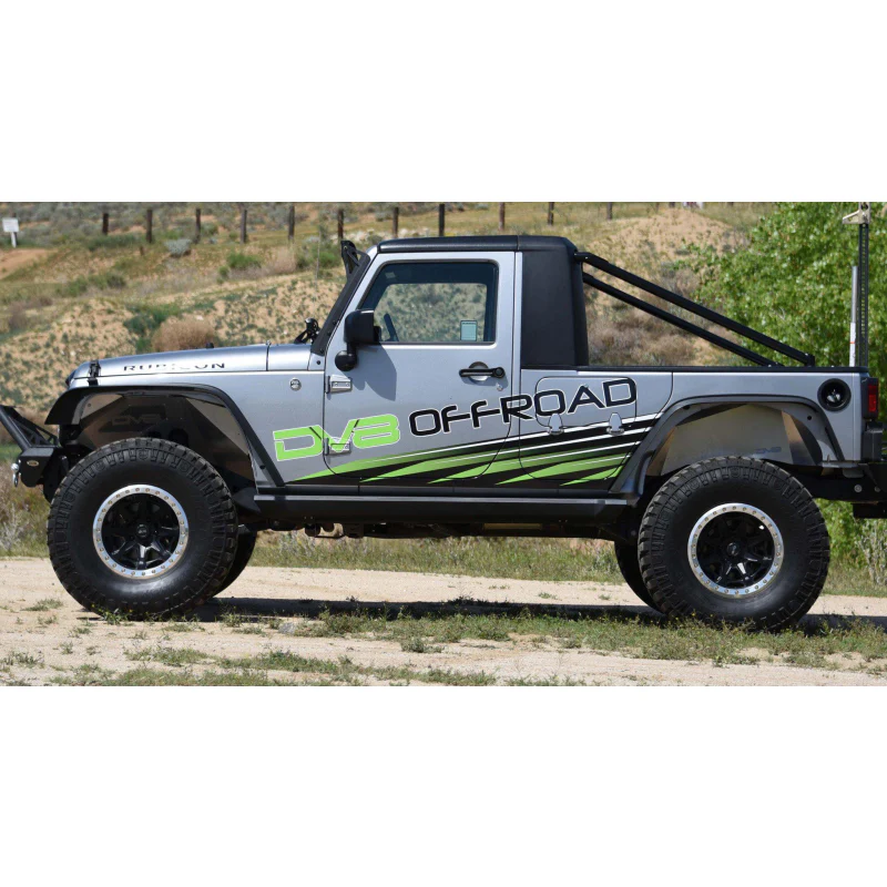 DV8 Offroad 2007-2018 Jeep Wrangler JK JKU Front Inner Fenders Black or Raw Model INFEND-01FB - Image 2