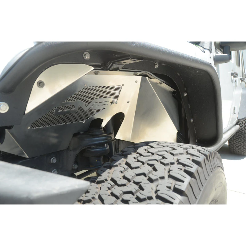 DV8 Offroad 2007-2018 Jeep Wrangler JK JKU Front Inner Fenders Black or Raw Model INFEND-01FB - Image 4