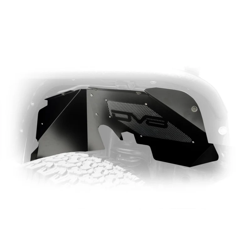 DV8 Offroad 2007-2018 Jeep Wrangler JK JKU Front Inner Fenders Black or Raw Model INFEND-01FB - Image 8