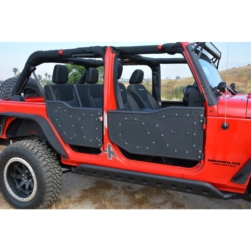 DV8 Offroad 2007-2018 Jeep Wrangler JK JKU Front Rock Doors Model RDSTTB-01F - Image 3