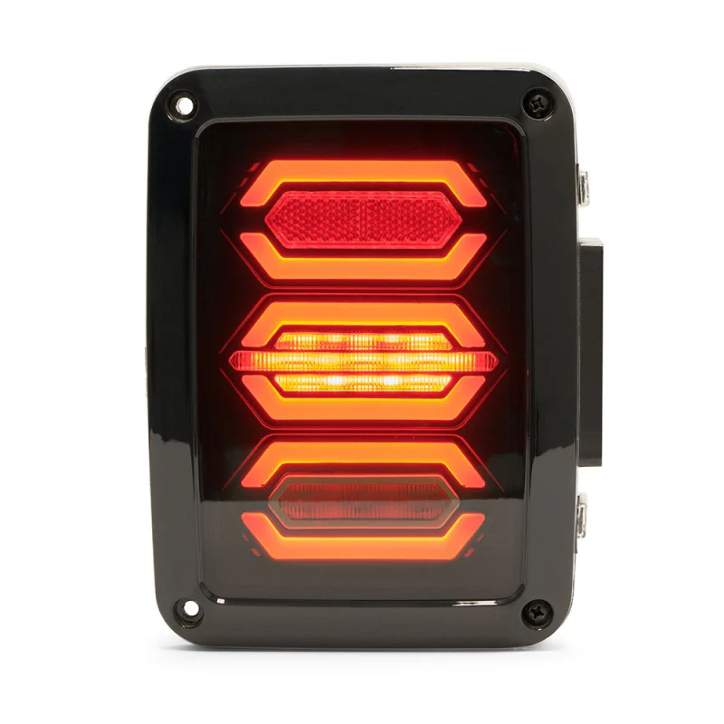DV8 Offroad 2007-2018 Jeep Wrangler JK JKU Led Tail Lights Model TLJK-02 - Image 9