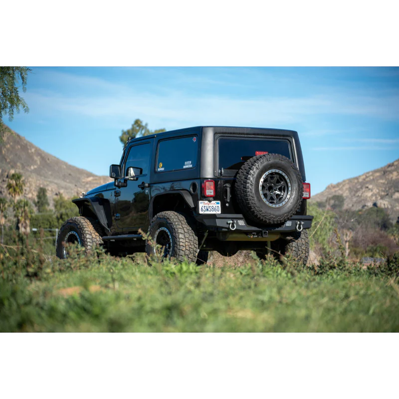 DV8 Offroad 2007-2018 Jeep Wrangler JK JKU Mto Series Rear Bumper Model RBJK-13 - Image 6