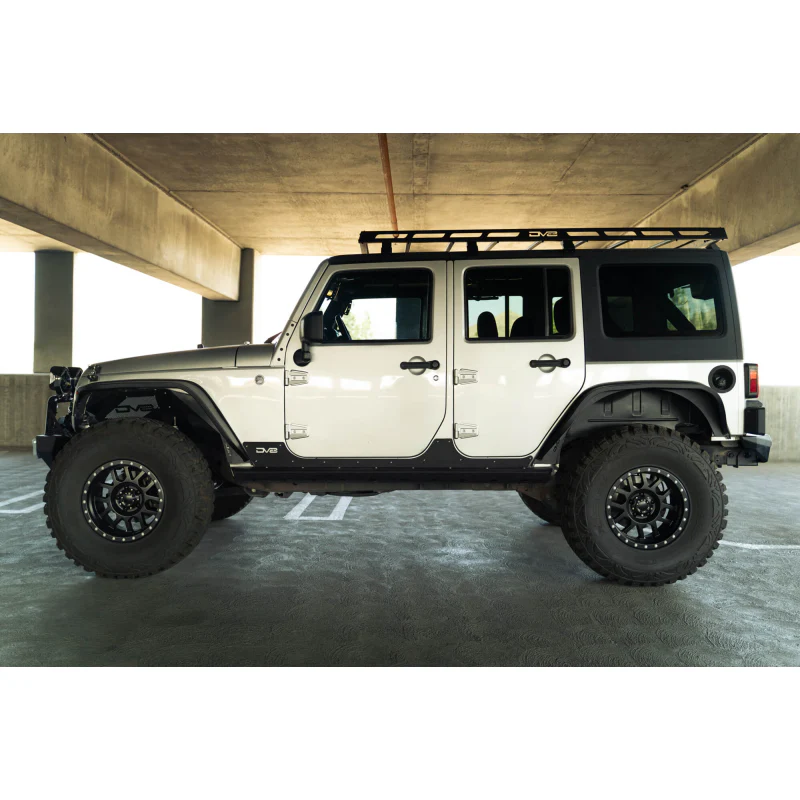 DV8 Offroad 2007-2018 Jeep Wrangler JK JKU Slim Fender Flares Model FDJK-07 - Image 3