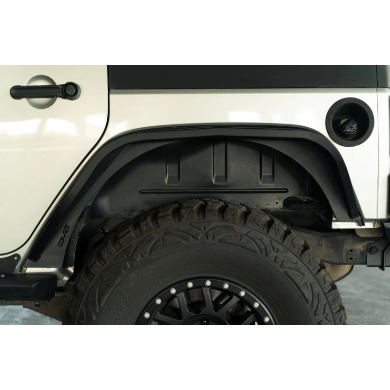 DV8 Offroad 2007-2018 Jeep Wrangler JK JKU Slim Fender Flares Model FDJK-07 - Image 5