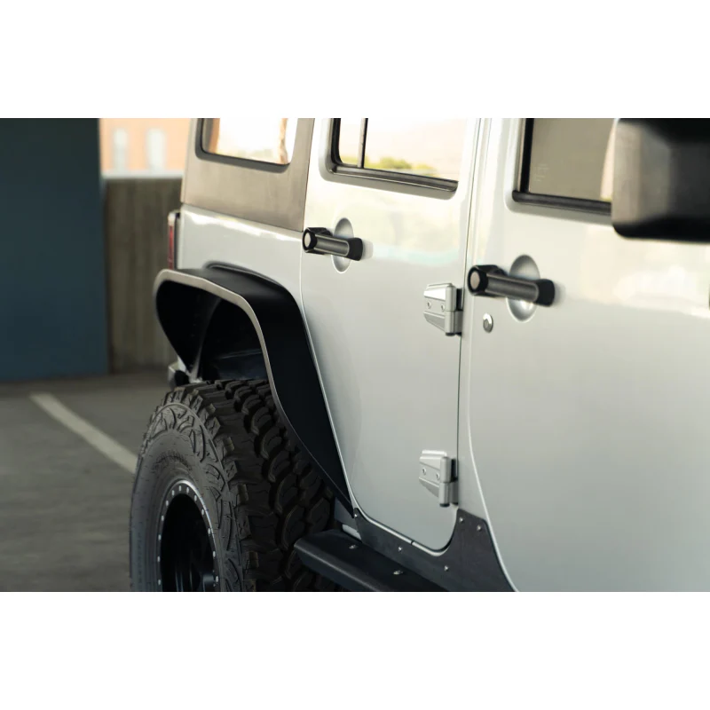DV8 Offroad 2007-2018 Jeep Wrangler JK JKU Slim Fender Flares Model FDJK-07 - Image 7