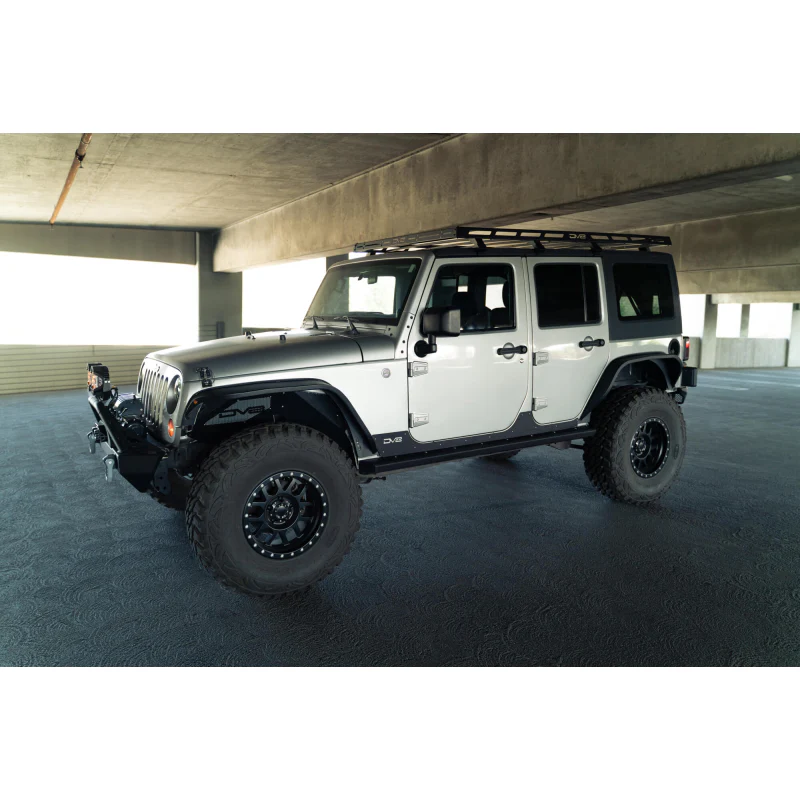 DV8 Offroad 2007-2018 Jeep Wrangler JK JKU Slim Fender Flares Model FDJK-07 - Image 9