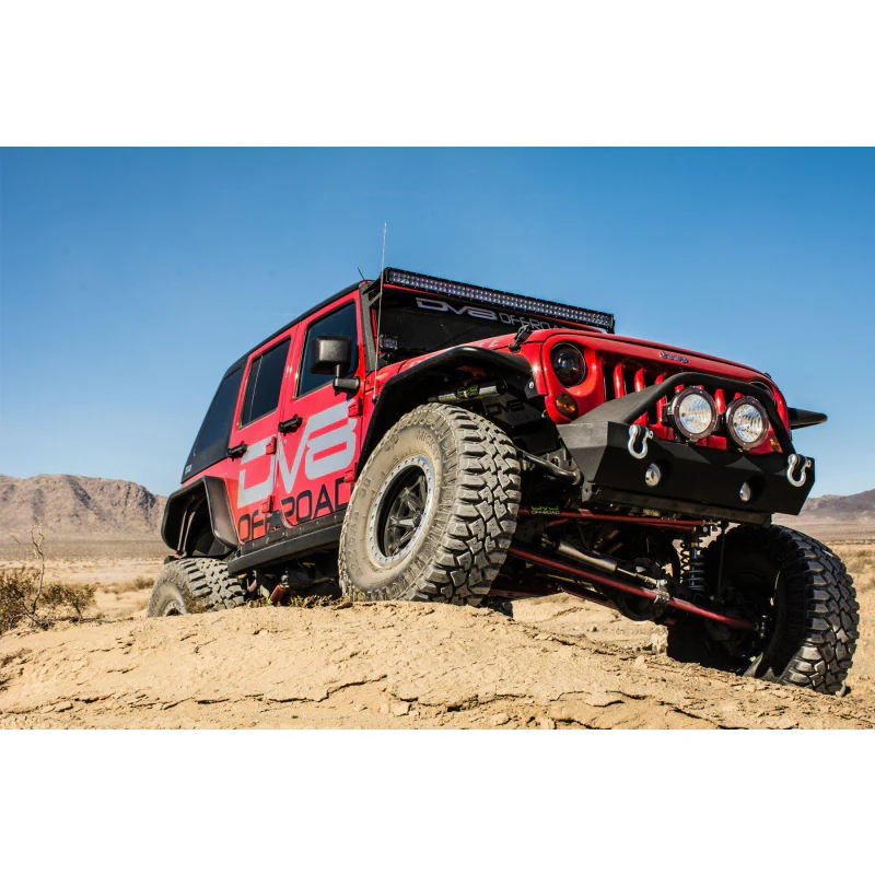 DV8 Offroad 2007-2018 Jeep Wrangler JK JKU Wide Fender Flares Front and Rear Model FENDB-02 - Image 9