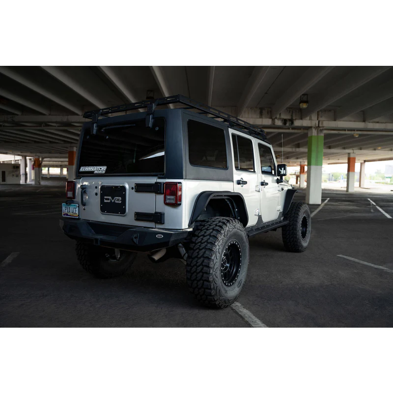DV8 Offroad 2007-2018 Jeep Wrangler JKU 4-Door Full-Length Roof Rack Model RRJK-03 - Image 6