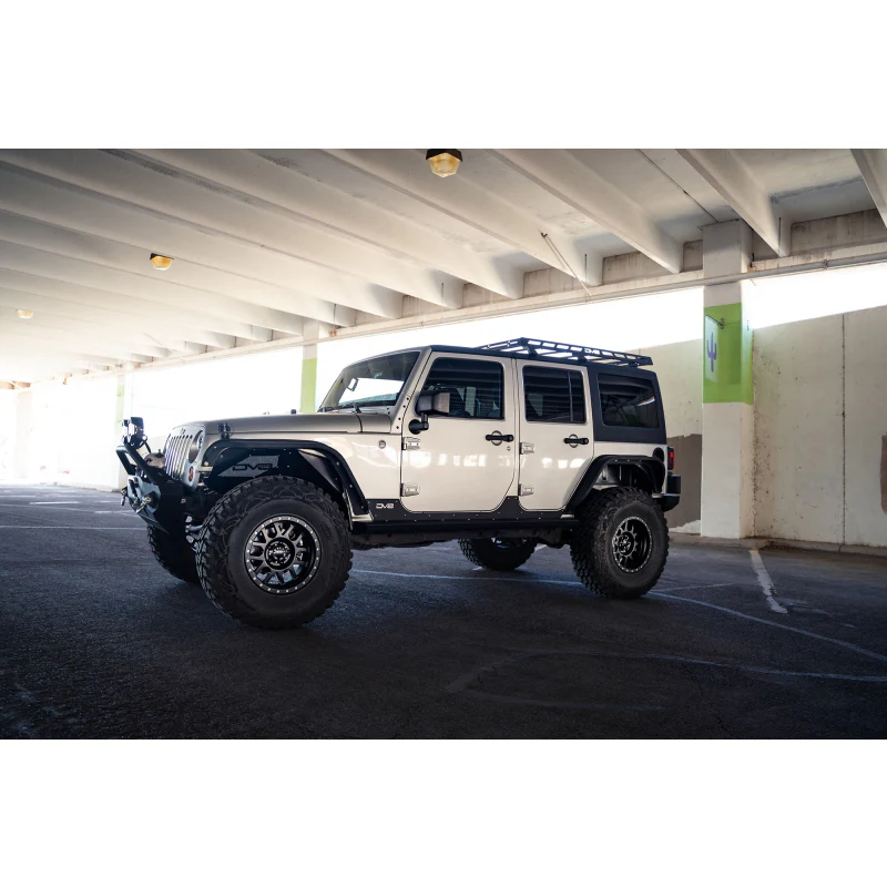 DV8 Offroad 2007-2018 Jeep Wrangler JKU 4-Door Short Roof Rack Model RRJK-04 - Image 4