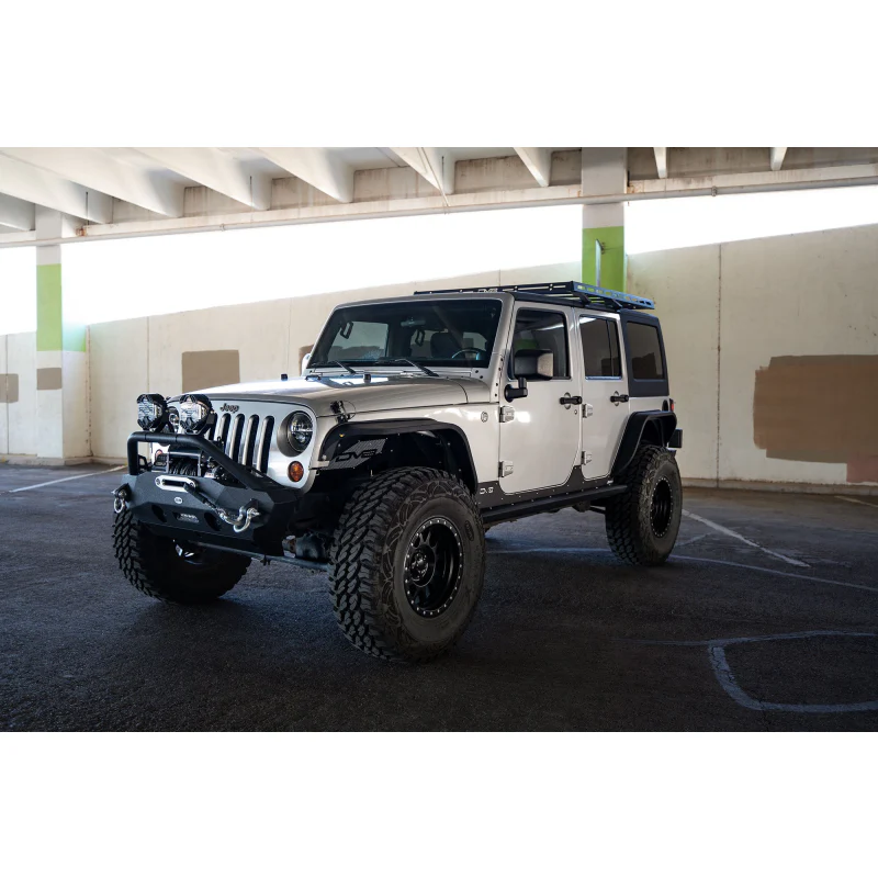 DV8 Offroad 2007-2018 Jeep Wrangler JKU 4-Door Short Roof Rack Model RRJK-04 - Image 9