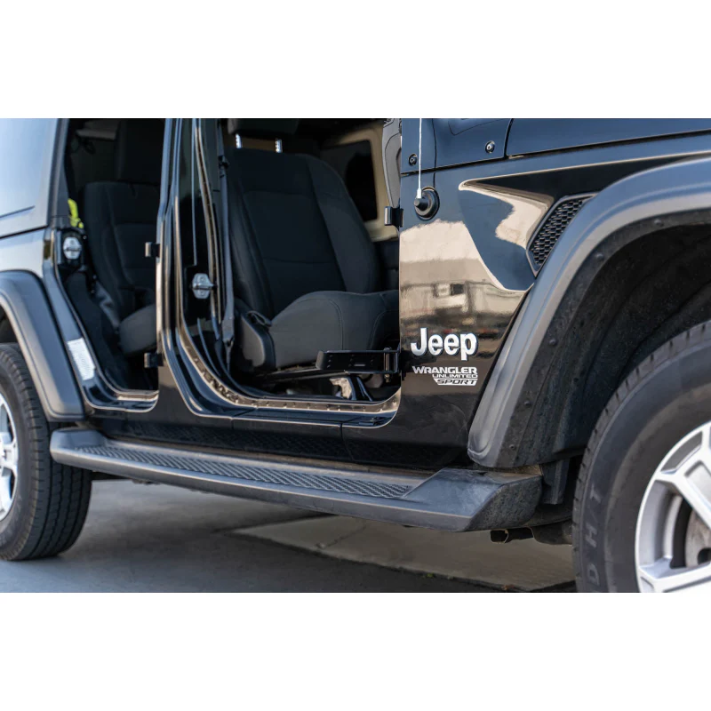 DV8 Offroad 2007-2025 Jeep Gladiator JT Wrangler JK, JKU, JL, JLU Foot Pegs Model STJL-05 - Image 4
