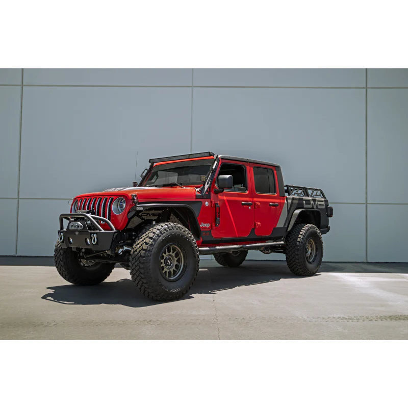 DV8 Offroad 2007-2025 Jeep Gladiator JT Wrangler JK, JKU, JL, JLU Hinge Mounted Steps Model STJL-04