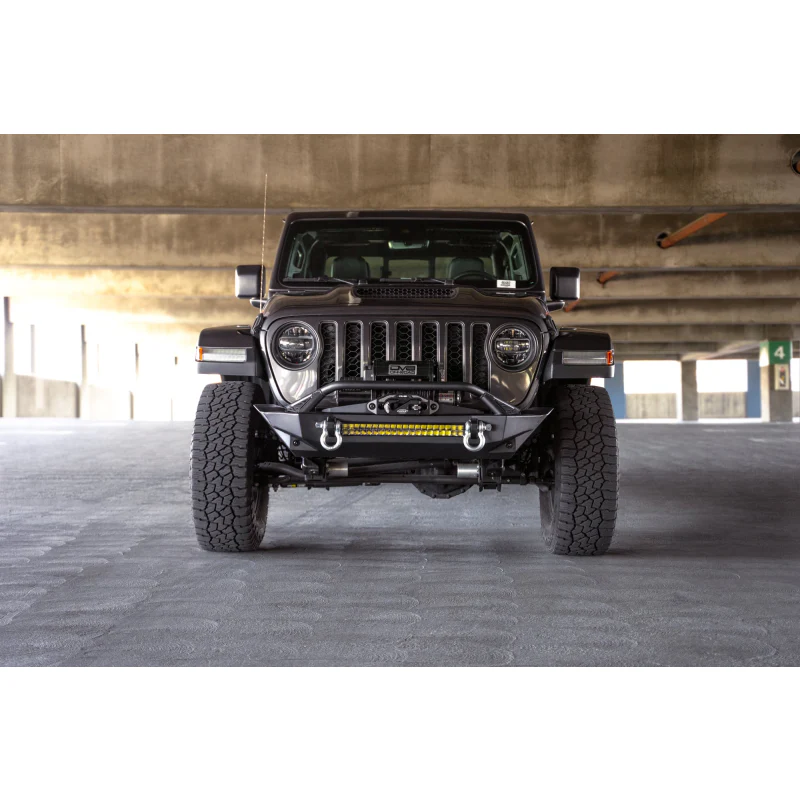 DV8 Offroad 2007-2025 Jeep GladiatorJT Wrangler JK JKU JL JLU Fs-1 Series Stubby Front Bumper Model FBJL-11 - Image 11