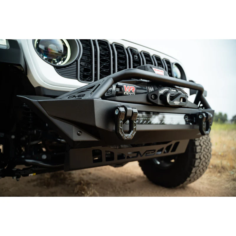 DV8 Offroad 2007-2025 Jeep GladiatorJT Wrangler JK JKU JL JLU Fs-1 Series Stubby Front Bumper Model FBJL-11 - Image 5