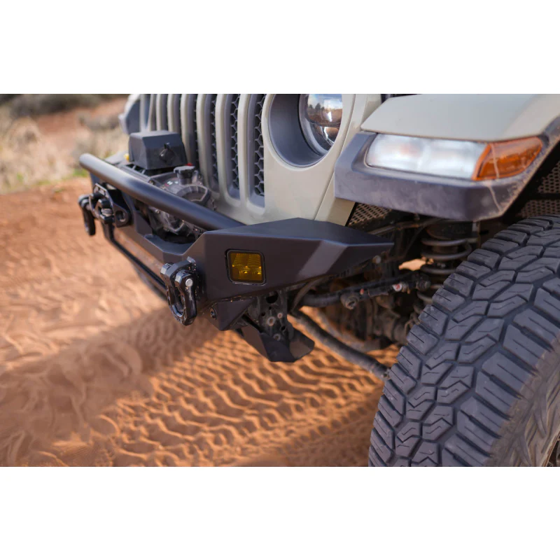 DV8 Offroad 2007-2025 Jeep GladiatorJT Wrangler JK JKU JL JLU Fs-7 Mid-Width Winch Front Bumper Model FBJL-07 - Image 11