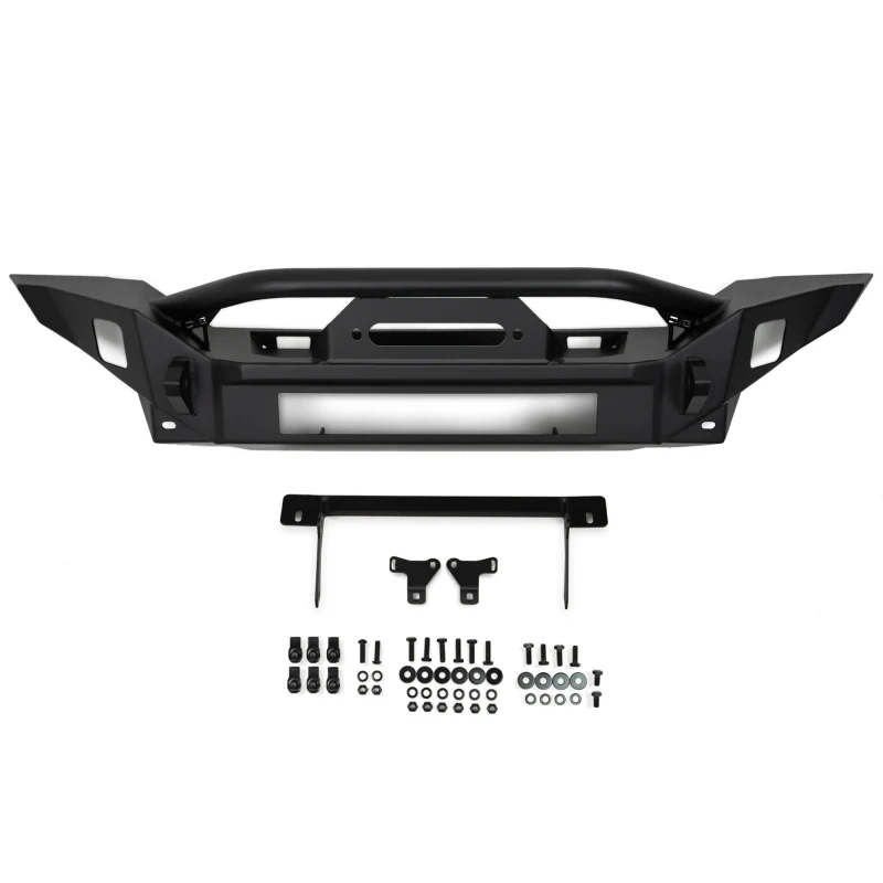 DV8 Offroad 2007-2025 Jeep GladiatorJT Wrangler JK JKU JL JLU Fs-7 Mid-Width Winch Front Bumper Model FBJL-07 - Image 3