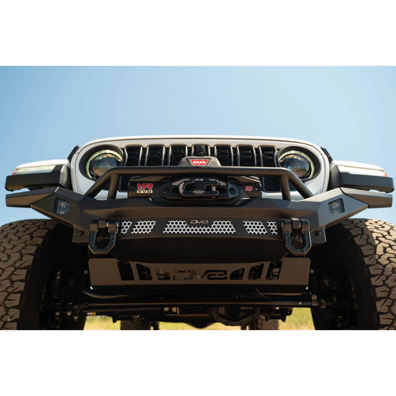 DV8 Offroad 2007-2025 Jeep GladiatorJT Wrangler JK JKU JL JLU Mto Series Front Bumper Model FBJL-12 - Image 2