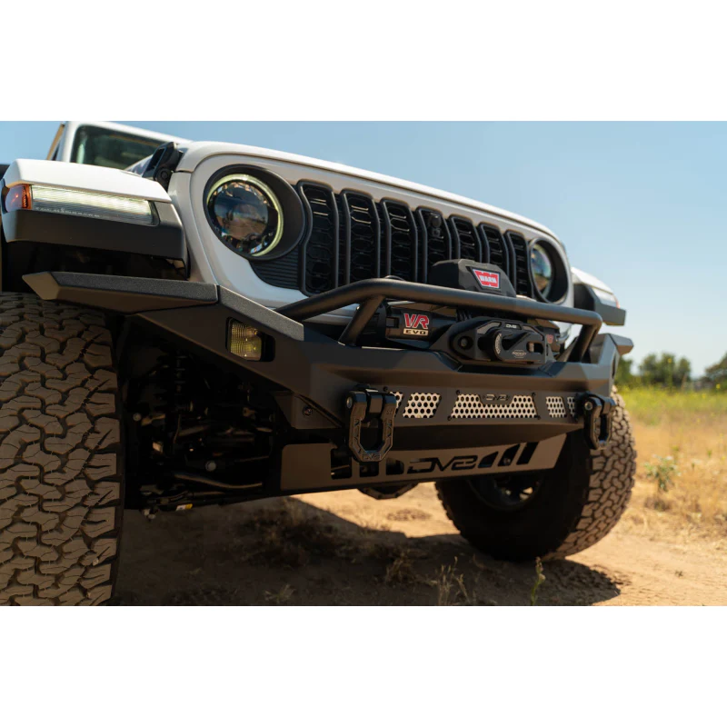 DV8 Offroad 2007-2025 Jeep GladiatorJT Wrangler JK JKU JL JLU Mto Series Front Bumper Model FBJL-12 - Image 6