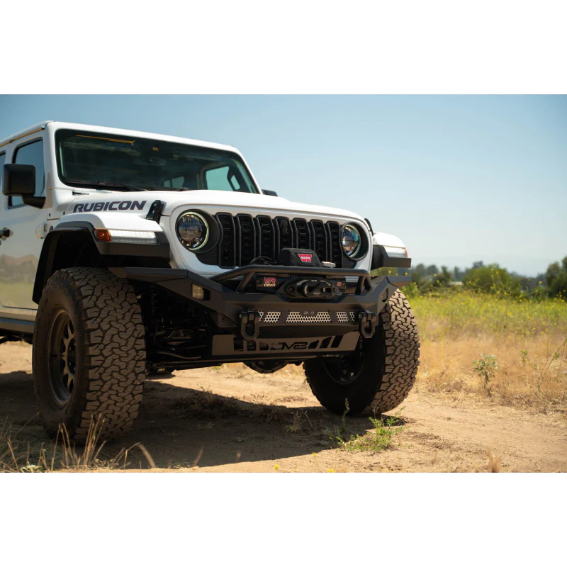 DV8 Offroad 2007-2025 Jeep GladiatorJT Wrangler JK JKU JL JLU Mto Series Front Bumper Model FBJL-12 - Image 7