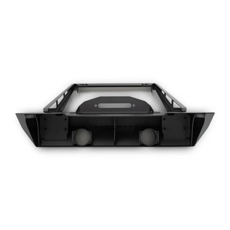 DV8 Offroad 2007-2025 Jeep GladiatorJT Wrangler JK JKU JL JLU Stubby Front Bumper With Plated Bull Bar Model FBJL-06 - Image 11
