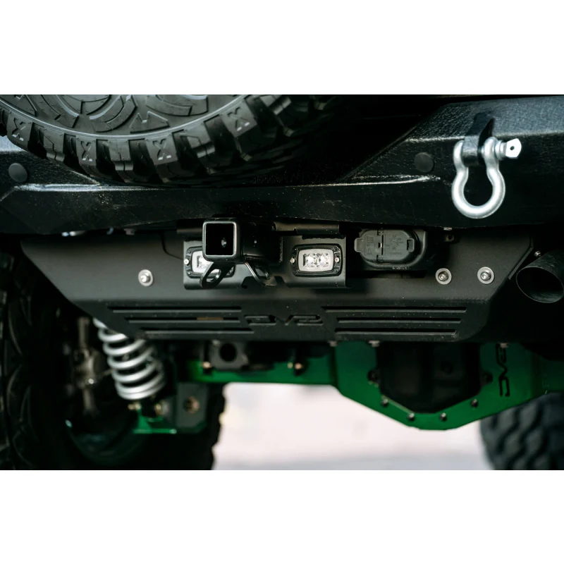 DV8 Offroad 2007-2025 Jeep Wrangler JK JKU JL JLU 2 and 4-Door Bolt-on Hitch with Lights Model AHJP-01 - Image 14