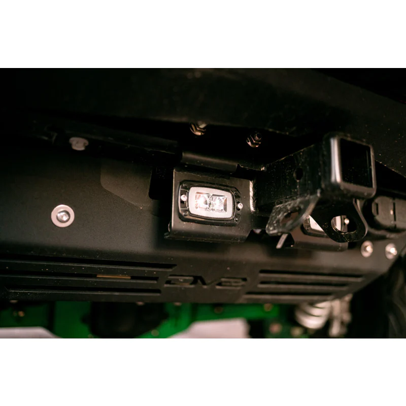 DV8 Offroad 2007-2025 Jeep Wrangler JK JKU JL JLU 2 and 4-Door Bolt-on Hitch with Lights Model AHJP-01 - Image 3