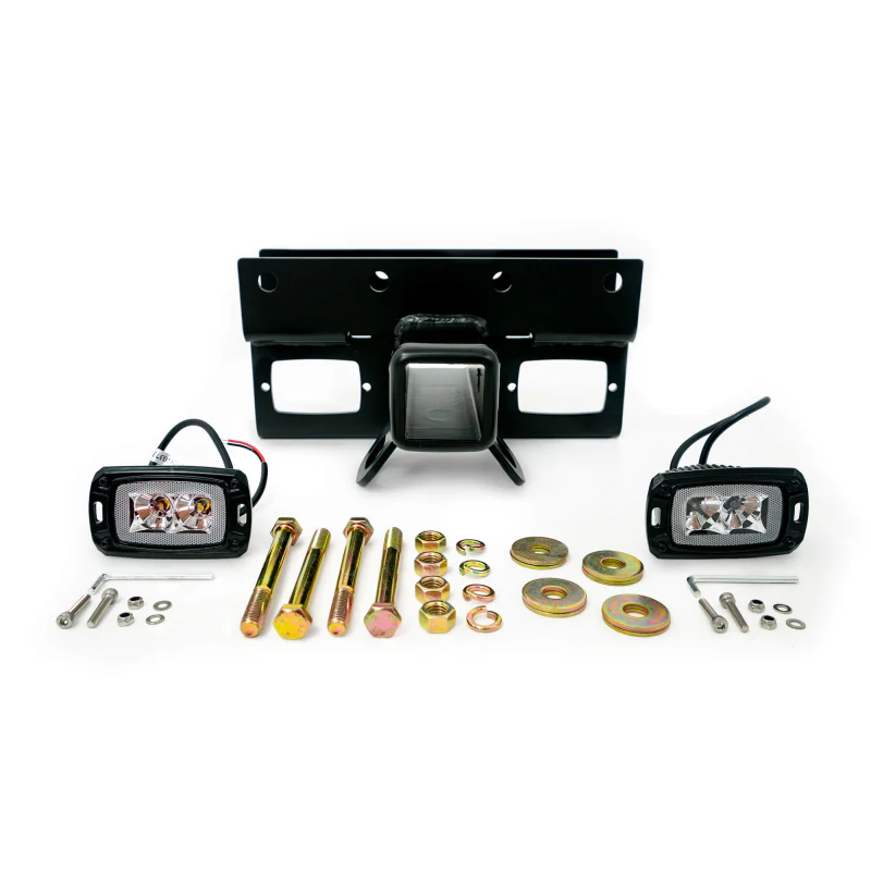 DV8 Offroad 2007-2025 Jeep Wrangler JK JKU JL JLU 2 and 4-Door Bolt-on Hitch with Lights Model AHJP-01 - Image 5
