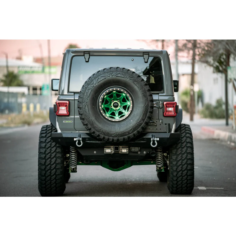 DV8 Offroad 2007-2025 Jeep Wrangler JK JKU JL JLU 2 and 4-Door Bolt-on Hitch with Lights Model AHJP-01 - Image 8