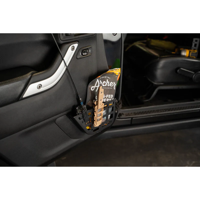 DV8 Offroad 2011-2018 Jeep Wrangler JK 2-Door Slim Front Door ONLY Molle Pockets Model MPJK-07 - Image 12