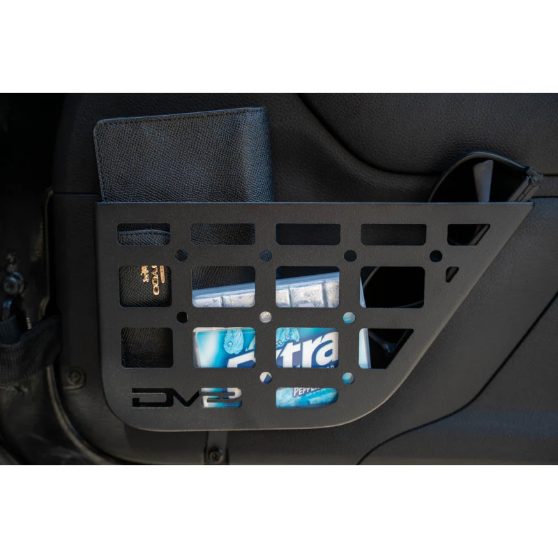 DV8 Offroad 2011-2018 Jeep Wrangler JK 2-Door Slim Front Door ONLY Molle Pockets Model MPJK-07 - Image 13