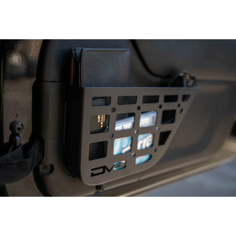 DV8 Offroad 2011-2018 Jeep Wrangler JK 2-Door Slim Front Door ONLY Molle Pockets Model MPJK-07 - Image 14