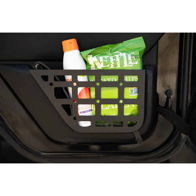 DV8 Offroad 2011-2018 Jeep Wrangler JKU 4-Door Slim Rear Door ONLY Molle Pockets Model MPJK-08 - Image 12