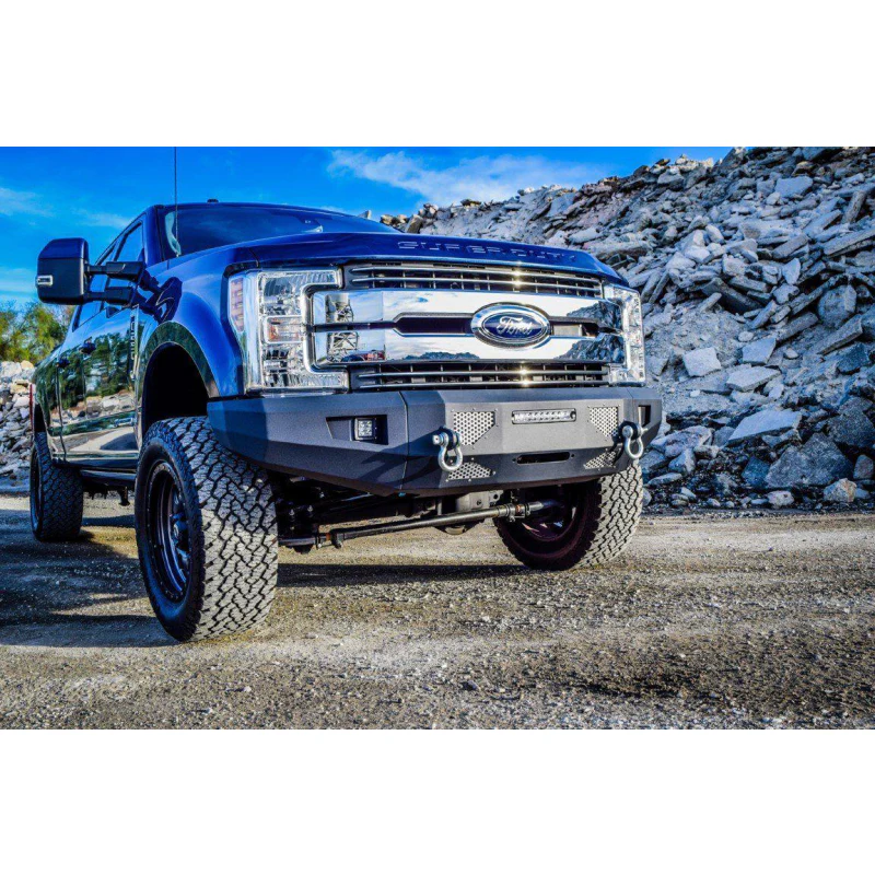 DV8 Offroad 2017-2021 Ford F-250 Super Duty Steel Front Bumper Model FBFF2-03 - Image 3